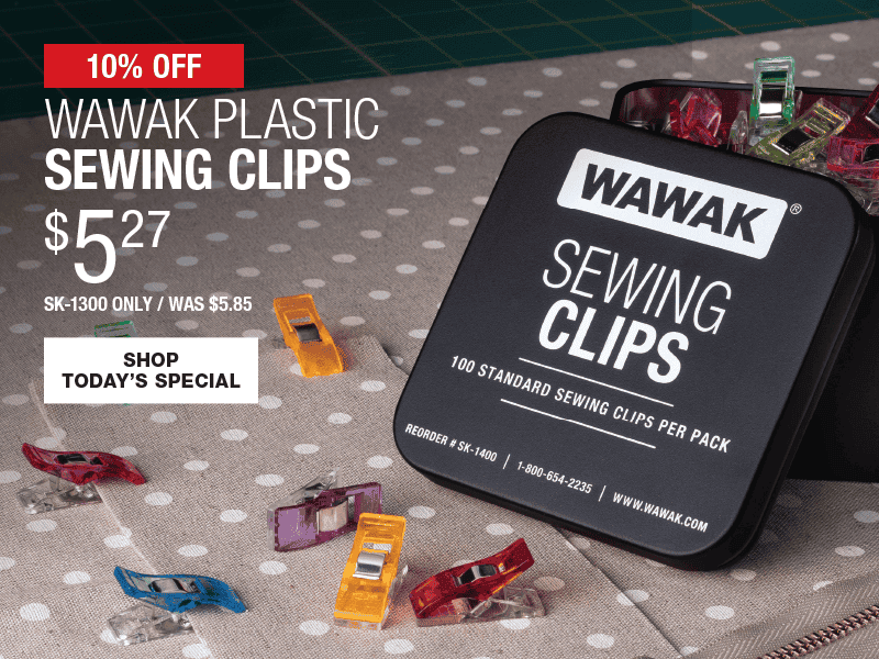 10% Off WAWAK Plastic Sewing Clips