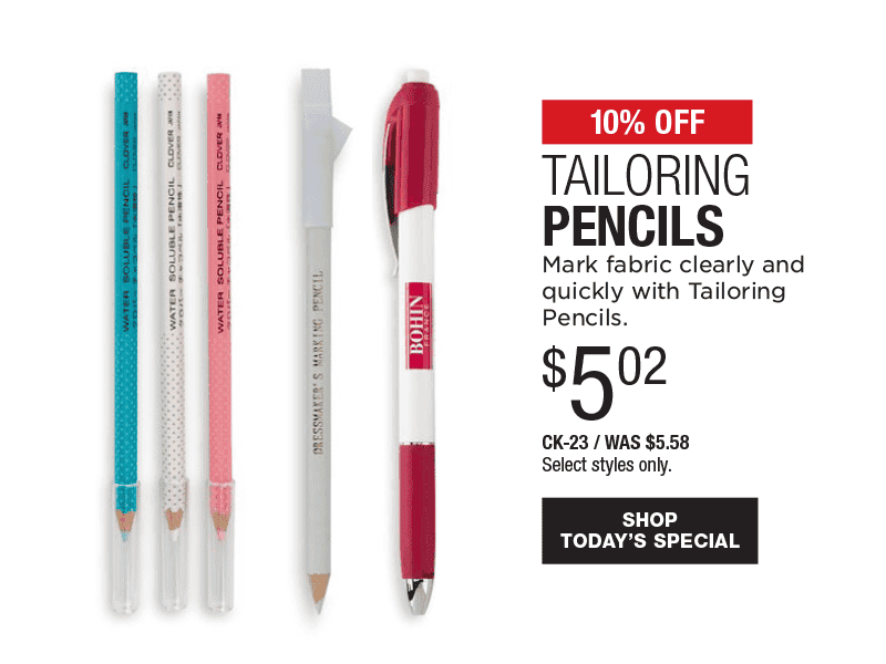 10% Off Tailoring Pencils