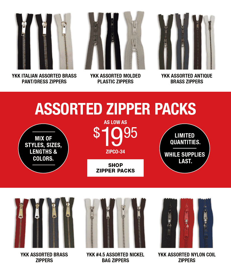 Assorted Zipper Packs. Shop Now!
