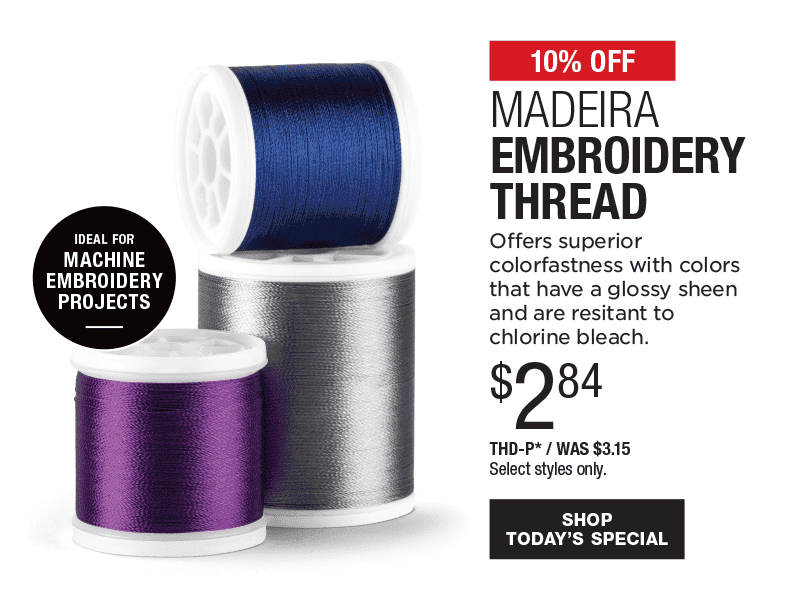 10% Off Madeira Embroidery Thread