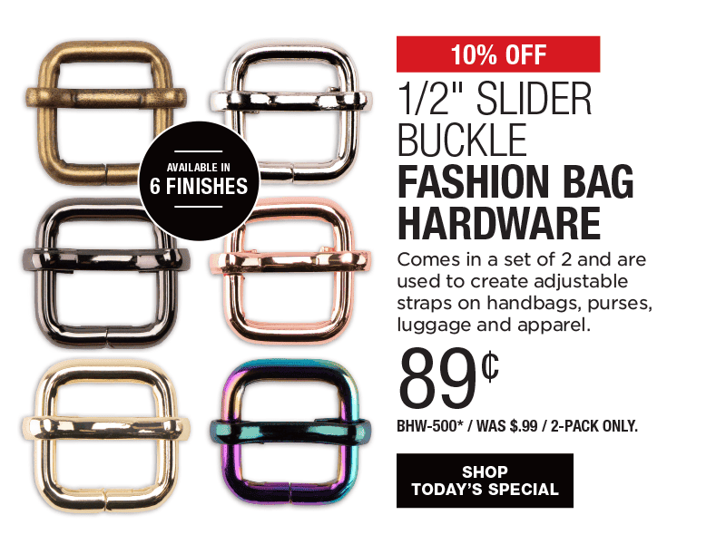 10% Off 1/2" Slider Buckle Fashion Bag Hardware