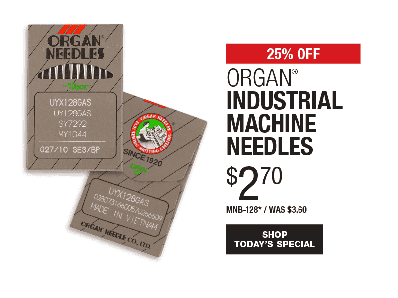 25% Off Organ Industrial Machine Needles