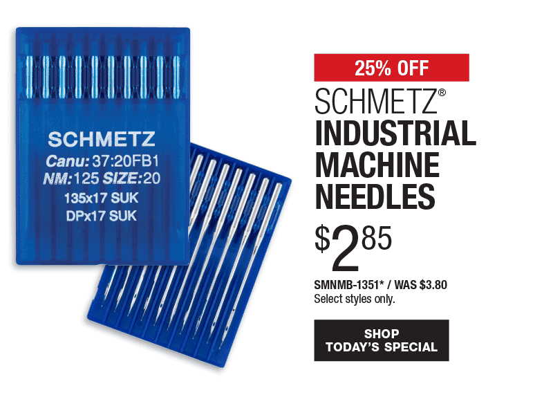 25% Off Schmetz Industrial Machine Needles