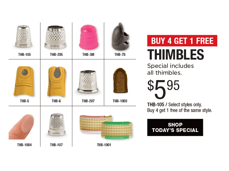 Buy 4 Get 1 Free - Thimbles