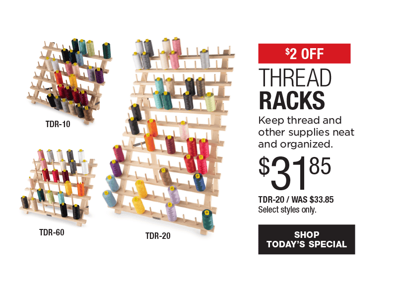 \\$2 Off Thread Racks
