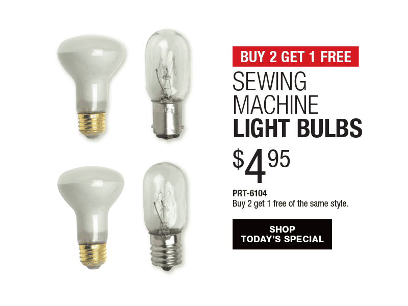 Buy 2 Get 1 Free - Sewing Machine Light Bulbs