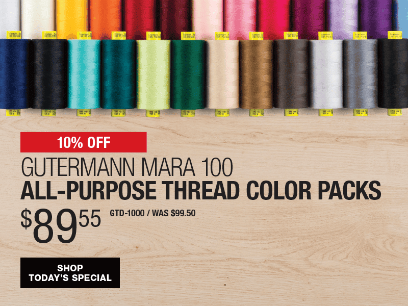 10% Off Gutermann Mara 100 All-Purpose Thread Color Packs