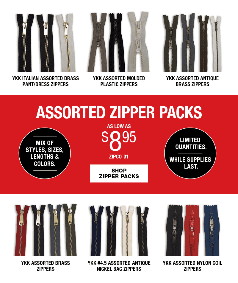 Assorted Zipper Packs! Shop Now!