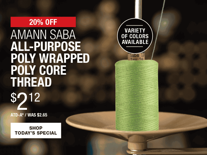 20% Off Amann Saba All-Purpose Poly Wrapped Poly Core Thread