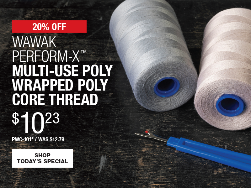 20% Off WAWAK Perform-X Multi-Use Poly Wrapped Poly Core Thread