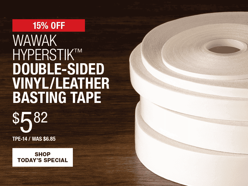 15% Off WAWAK Hyperstik Double-Sided Vinyl/Leather Basting Tape