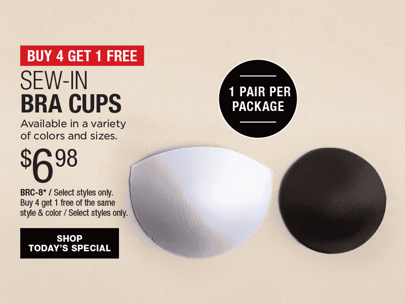 Buy 4 Get 1 Free - Sew In Bra Cups