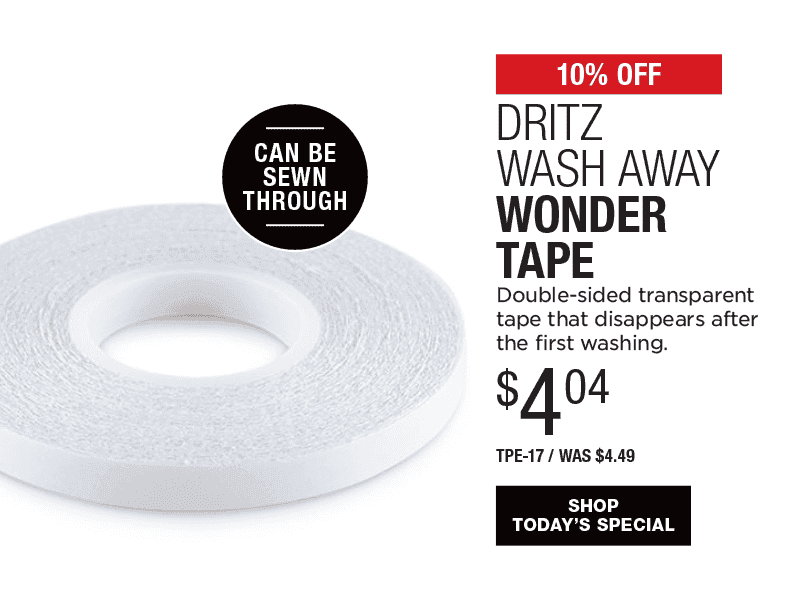 10% Off Dritz Wash Away Wonder Tape