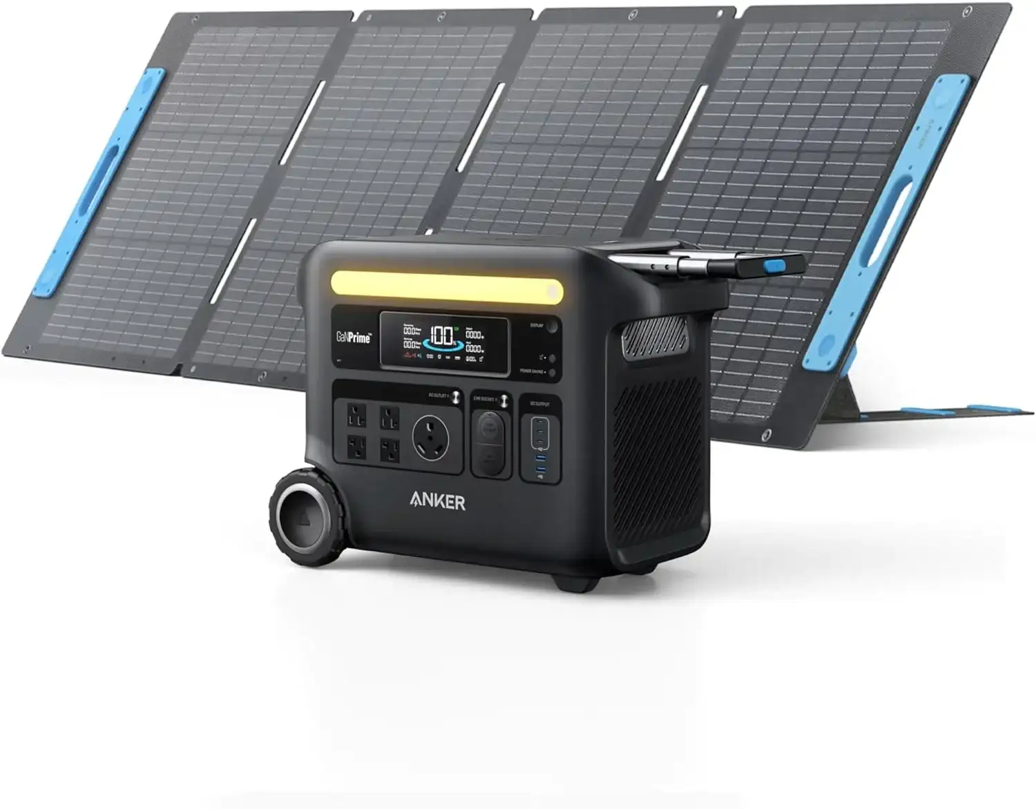 Image of Special Bundle: Anker Solix F2600 2560Wh | 2400W Battery Generator + 200W Anker 531 Solar Panel