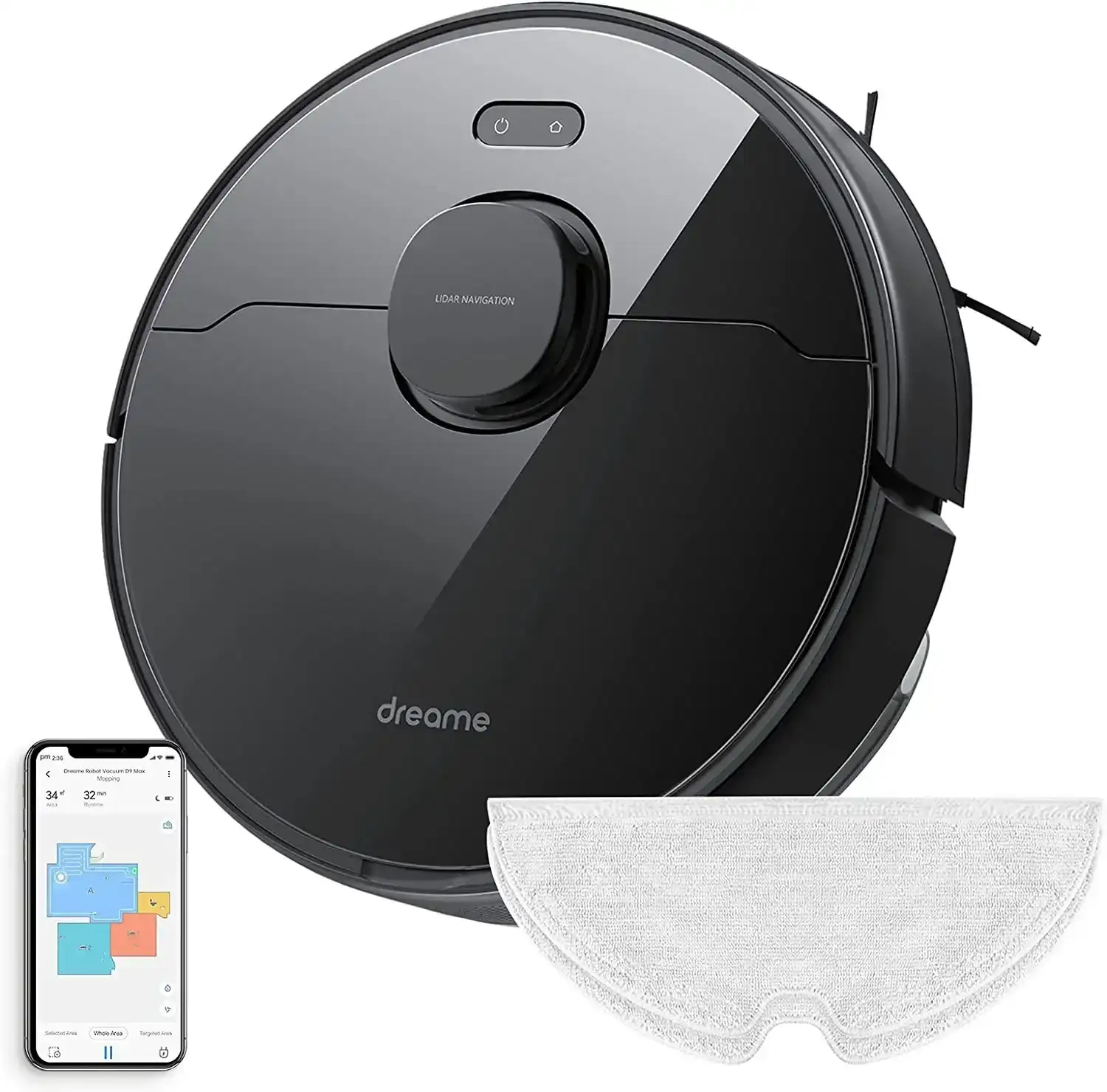 Image of Dreametech D9 Max Robot Vacuum and Mop