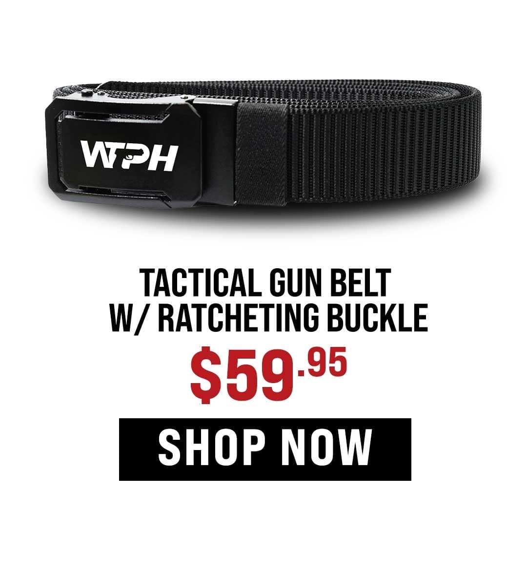Tactical Gun Belt 2/ Ratcheting Buckle