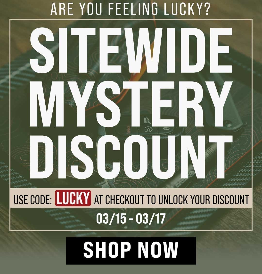 Mystery Discount for St. Patrick's Day Weekend