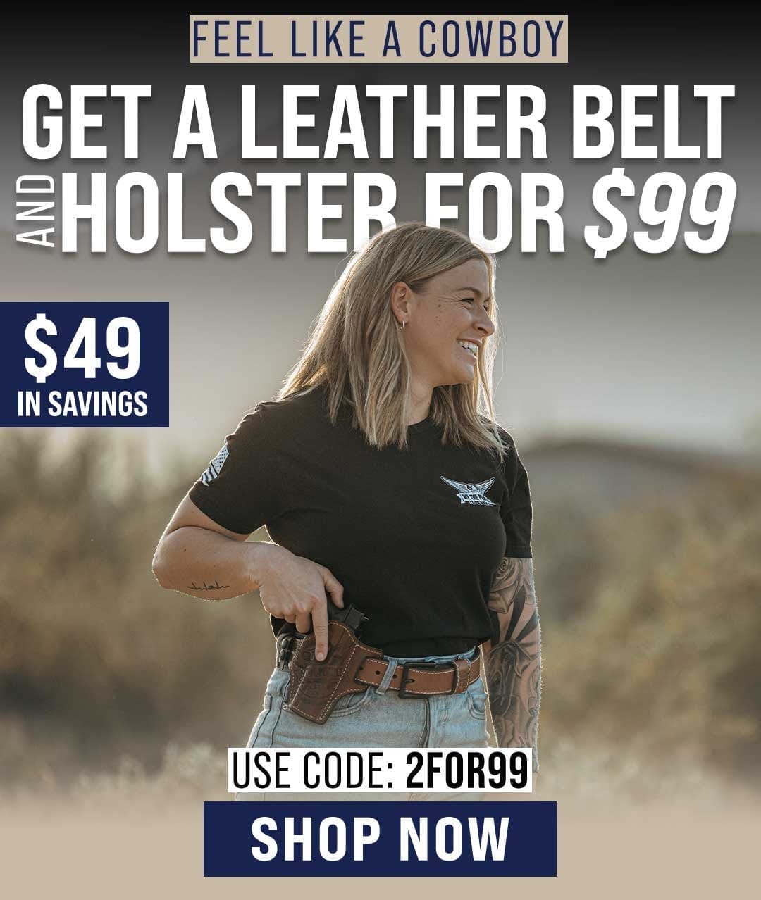 Buy One, Get One 50% OFF Leather Holsters