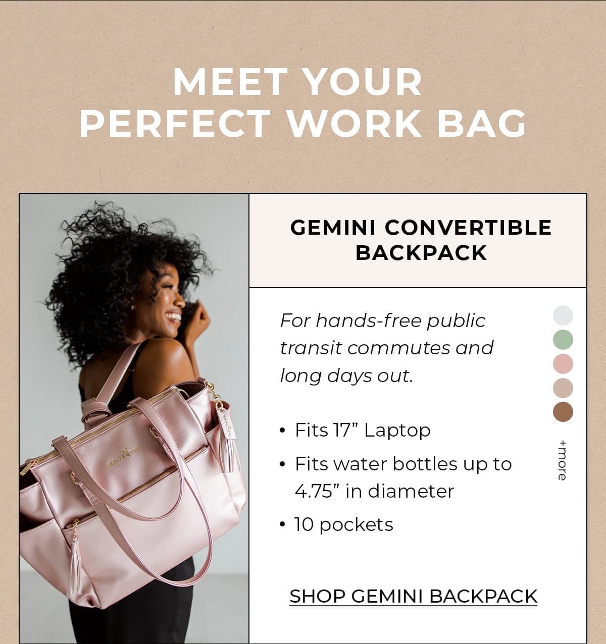 Meet Your Perfect Work Bag