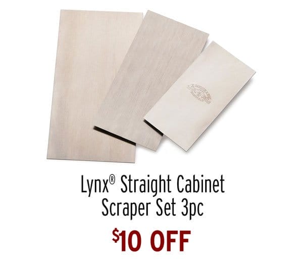 \\$10 Off - Lynx® Straight Cabinet Scraper Set - 3 Piece