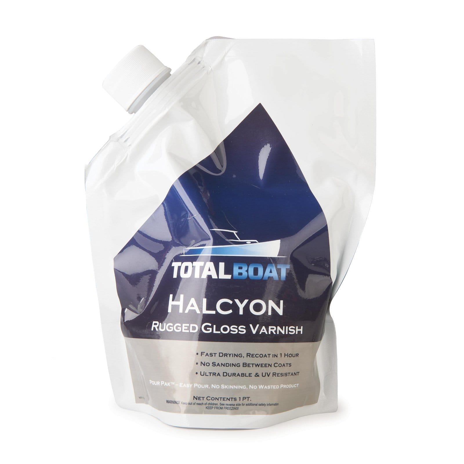 TotalBoat® Halcyon Water-Based Marine Varnish - High Gloss - Pint