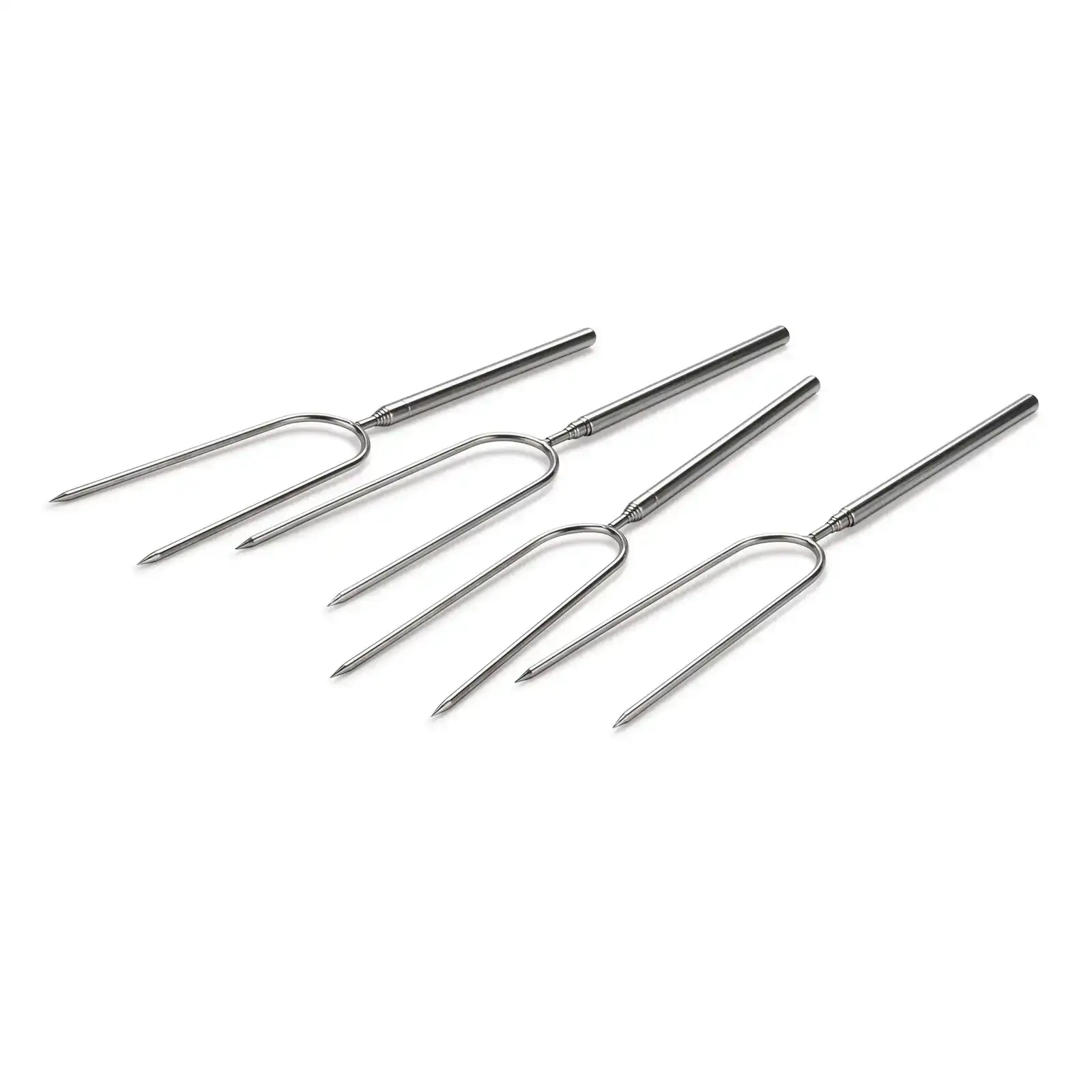 Save 50% - WoodRiver® Campfire Roasting Fork Turning Kit - Stainless Steel - 4 Piece