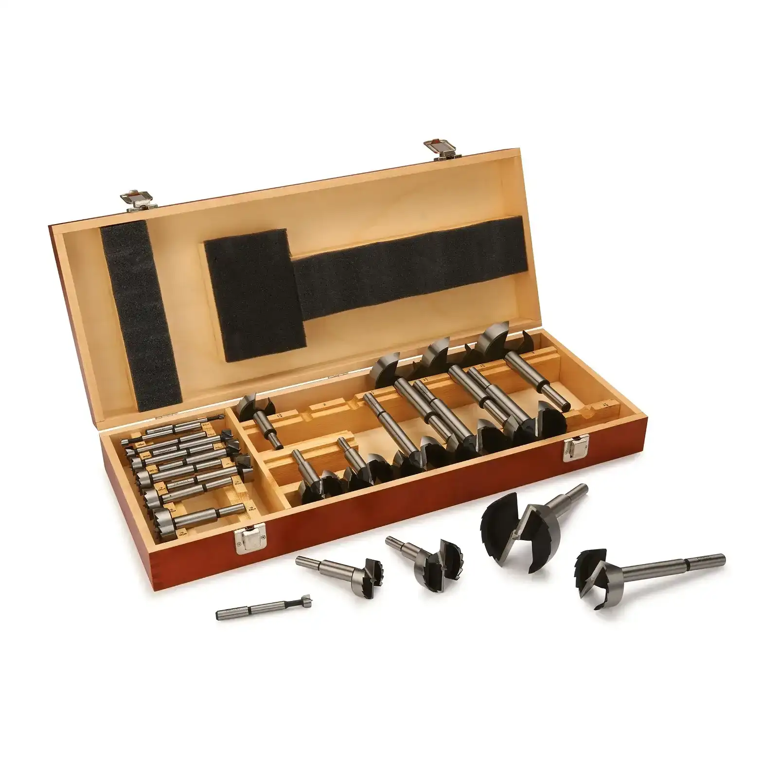 \\$100 Off - WoodRiver® Forstner Bit Set - High-Carbon Steel - Imperial - 24 Piece