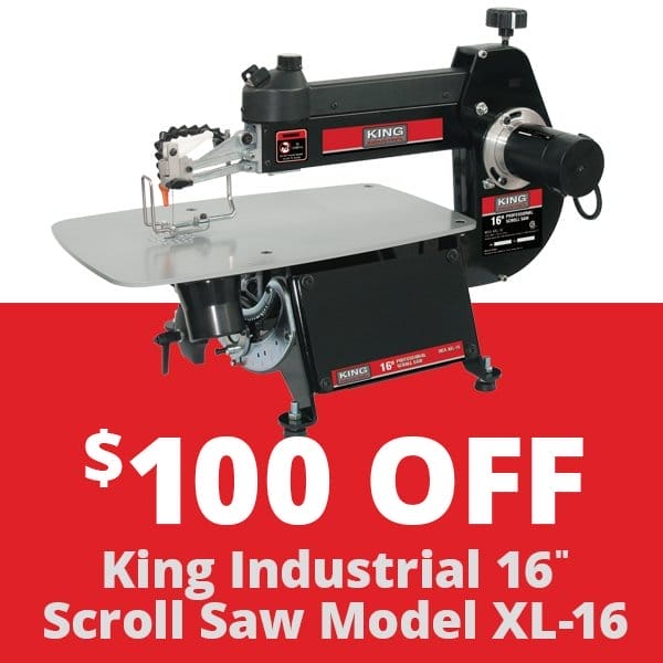 \\$100 Off - King Industrial® 16 Inch Scroll Saw