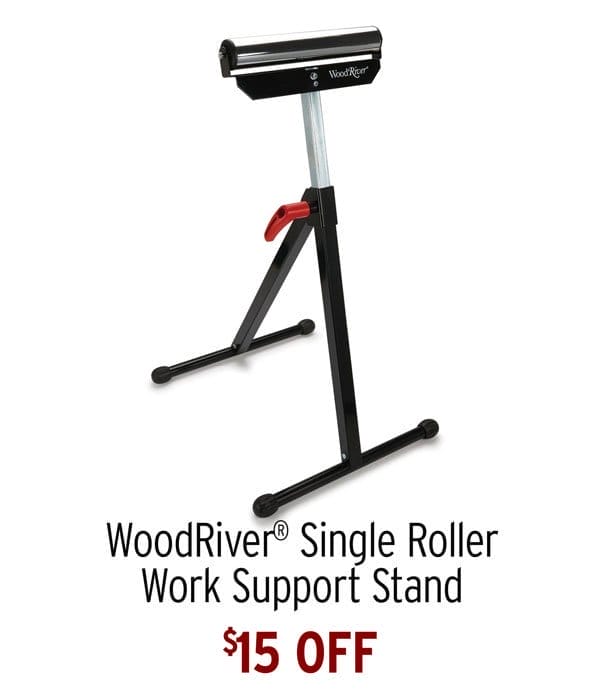 \\$15 Off - WoodRiver® Single Roller Work Support Stand
