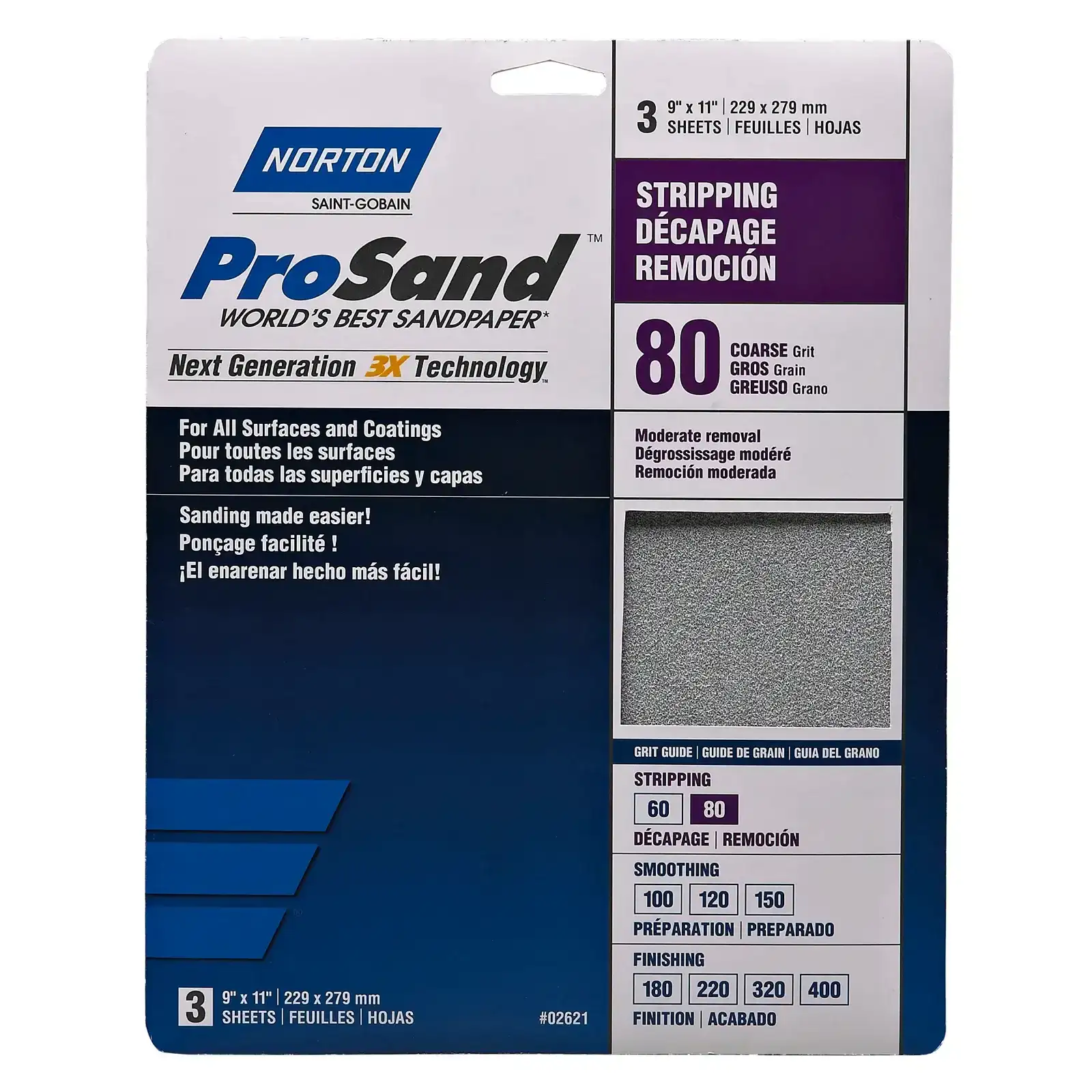 Save 30% - Norton® ProSand 3X Sanding Sheets - 9" x 11"