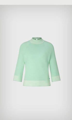 Magda sweater in Mint green/Off-white
