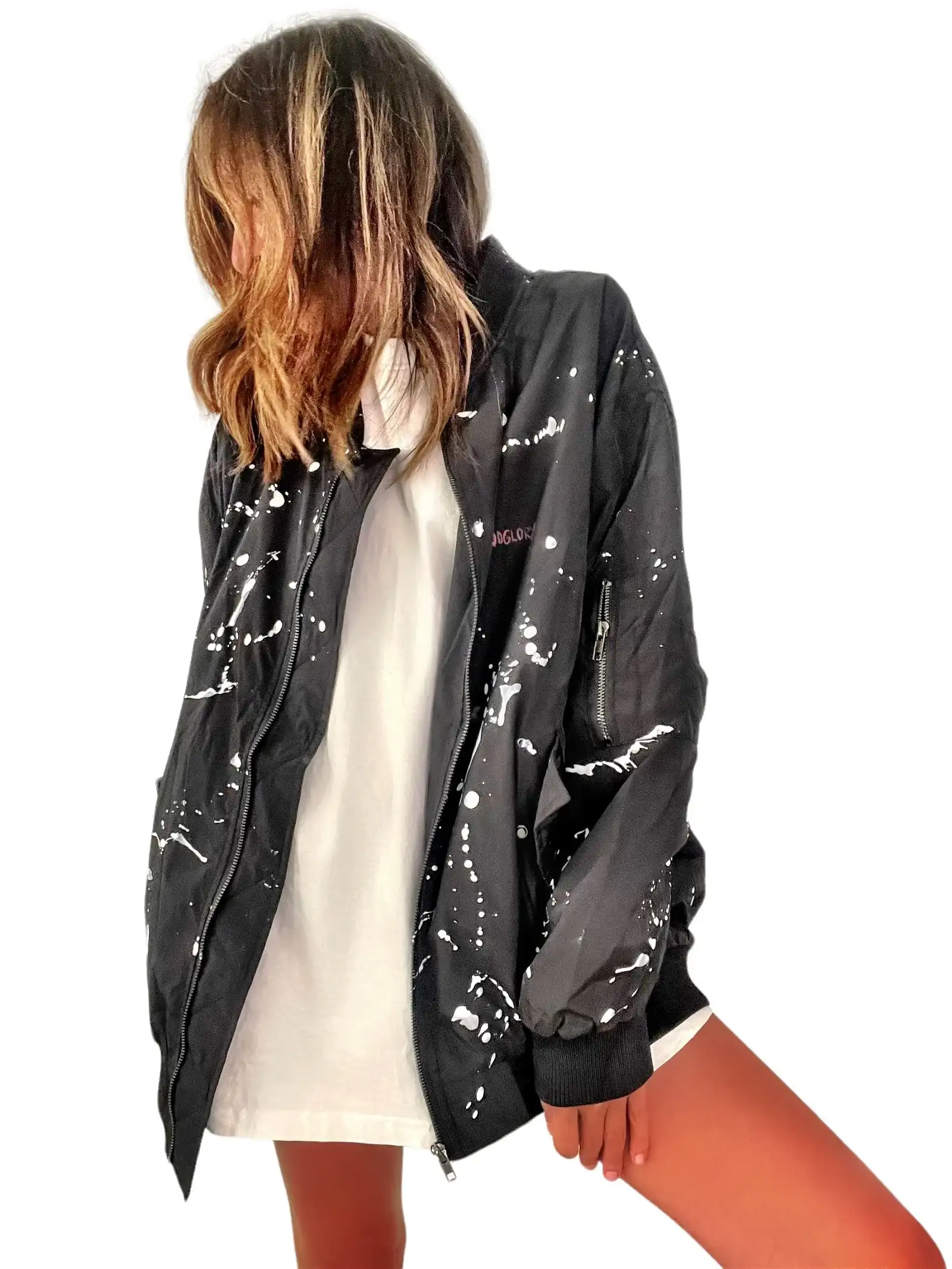 Image of 'Beyond Bombers' Painted Jacket