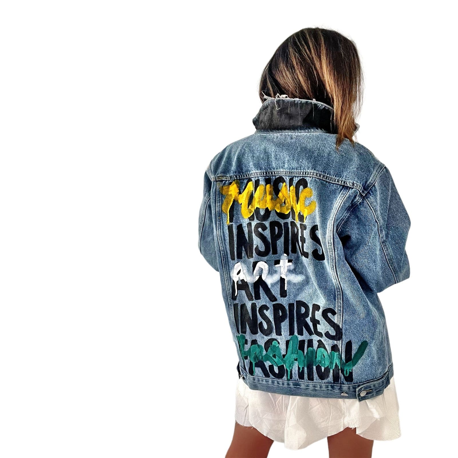 Image of 'Fashion Is Art' Denim Jacket
