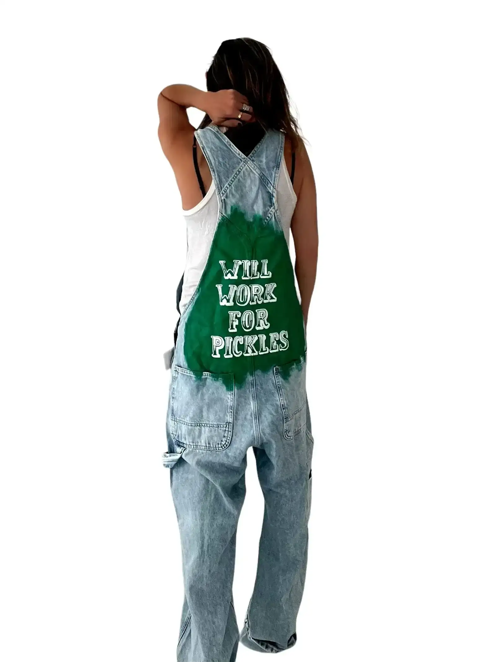 Image of Grillo's x W+G 'Will Work' Painted Overalls