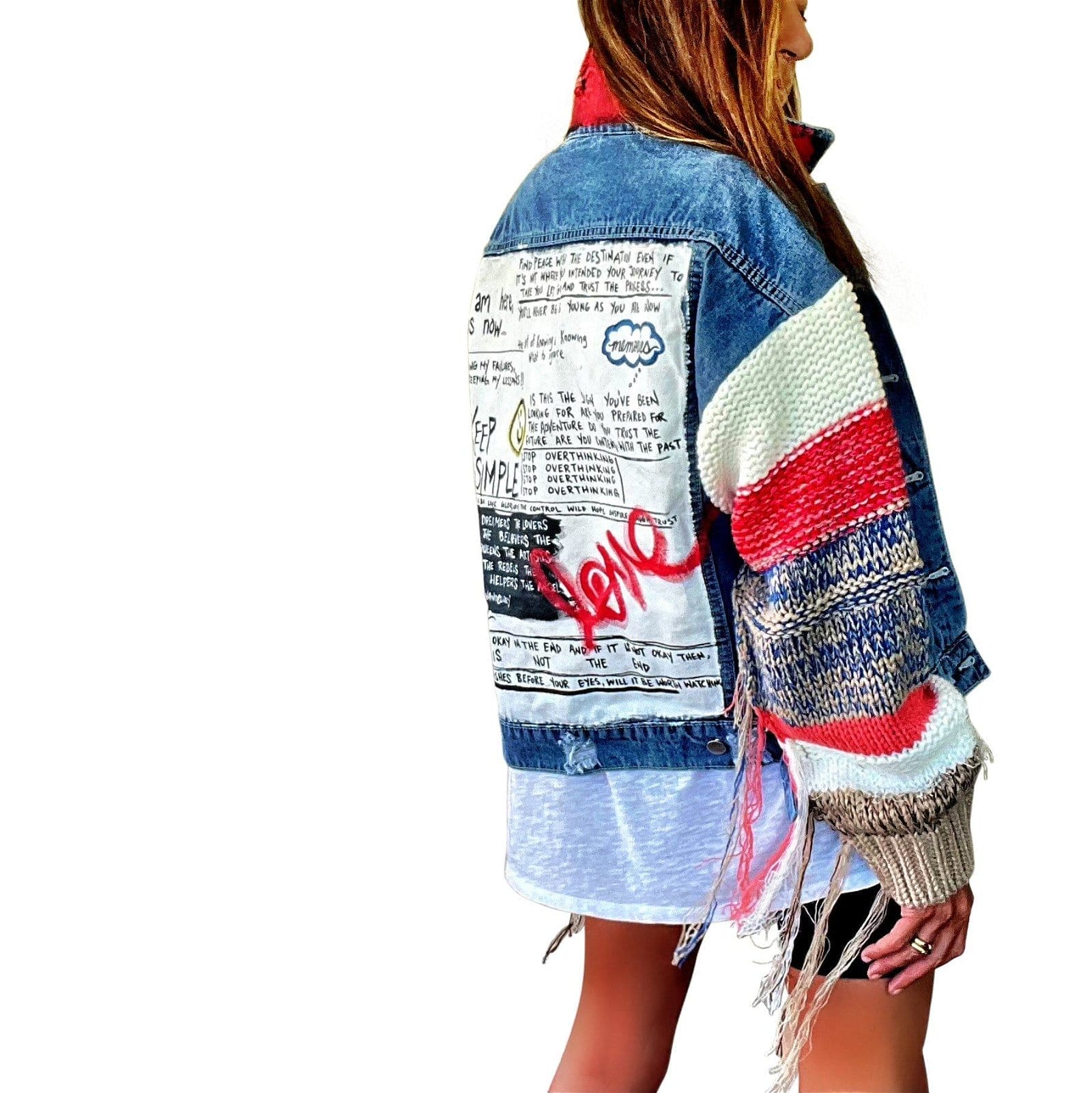 Image of 'SIMPLE THOUGHTS' DENIM JACKET