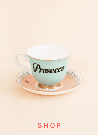 Prosecco cup and saucer