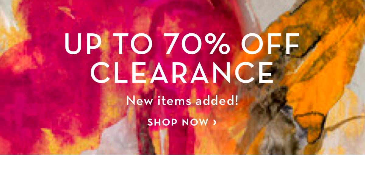Up to 70 Percent Off Clearance