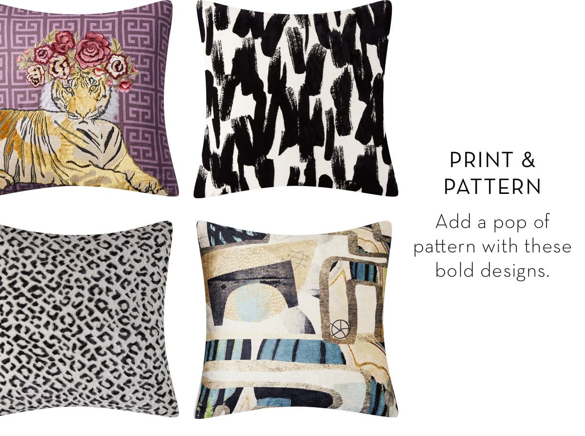 Print and Pattern Pillows