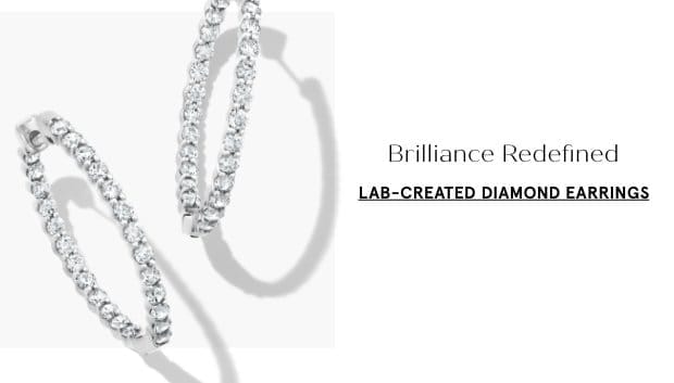 Lab-Created Diamond Earrings >