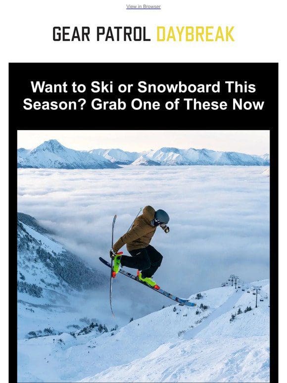 Time is Running Out For Skiers & Snowboarders
