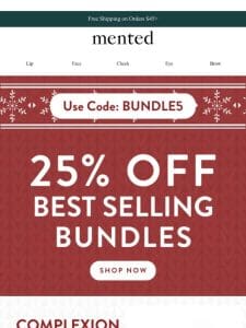 Best Selling Bundles are 25% Off!