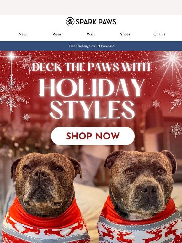 Deck the paws with holiday stylest