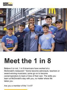 McDonald’s Crew—the real MVP