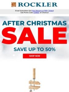 After Christmas Deals — Up to 50% Off!