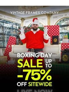 VIP BOXING DAY SALE STARTS NOW!