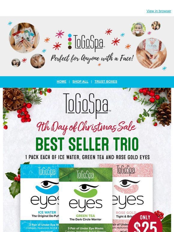 9th Deal of December!! Get one each of our BEST Selling EYES!
