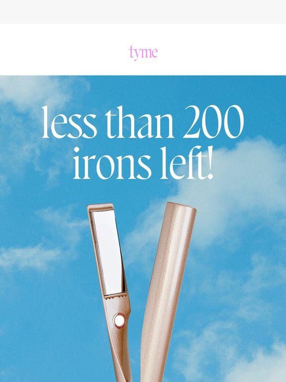 this is it! LESS THAN 200 IRONS LEFT!