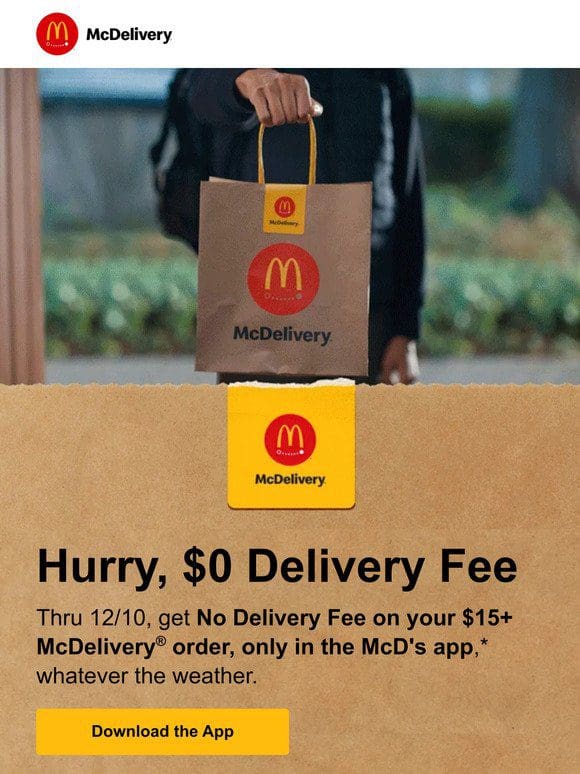 $0 Delivery Fee—don’t miss out