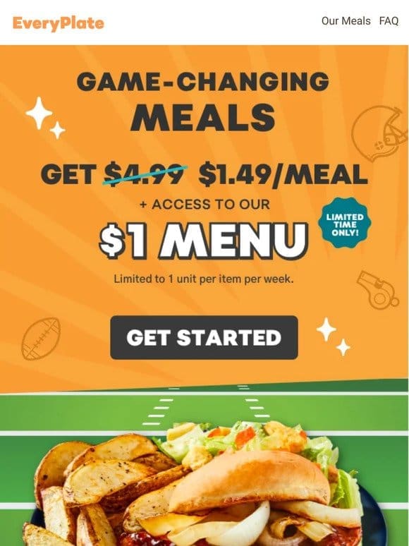 $1.49/meal | Put more flavor into game day