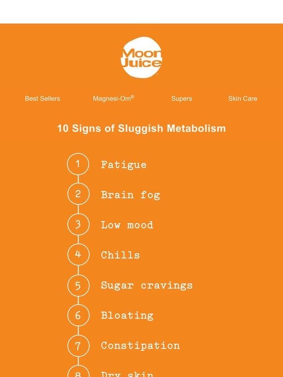 10 signs of sluggish metabolism